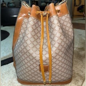 Celine Brown and Tan Shoulder Bag